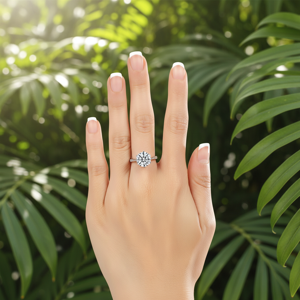 leto silver solitaire ring by revert holiday jewellery jewelry present birthday gift everyday casual wear