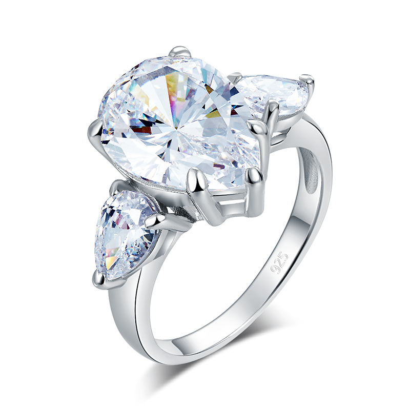neve silver pear cut ring by revert holiday jewellery jewelry present birthday gift everyday casual wear