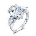 neve silver pear cut ring by revert holiday jewellery jewelry present birthday gift everyday casual wear