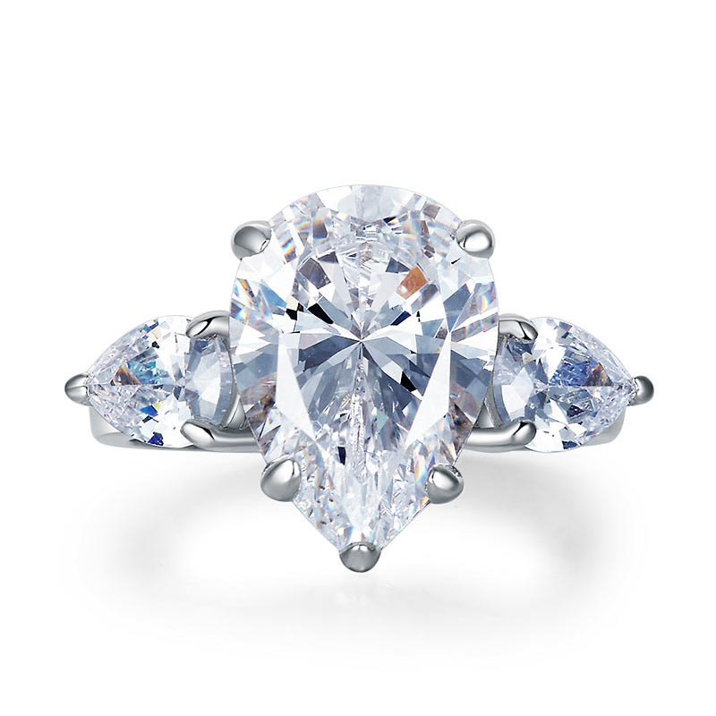neve silver pear cut ring by revert holiday jewellery jewelry present birthday gift everyday casual wear
