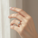 elar rose gold solitaire ring by revert holiday jewellery jewelry present birthday gift everyday casual wear