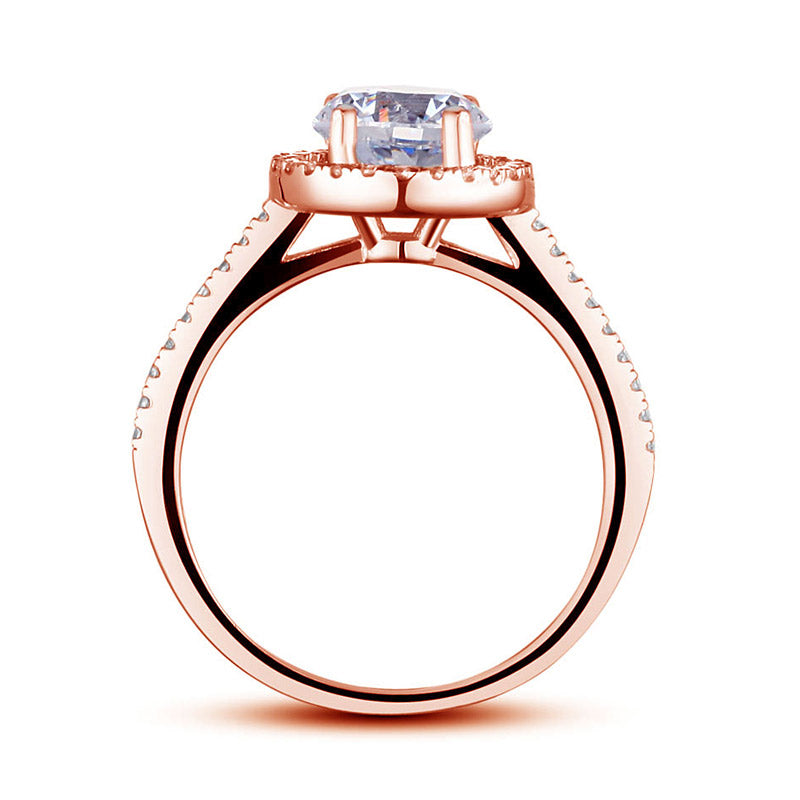 sola rose gold halo ring by revert holiday jewellery jewelry present birthday gift everyday casual wear