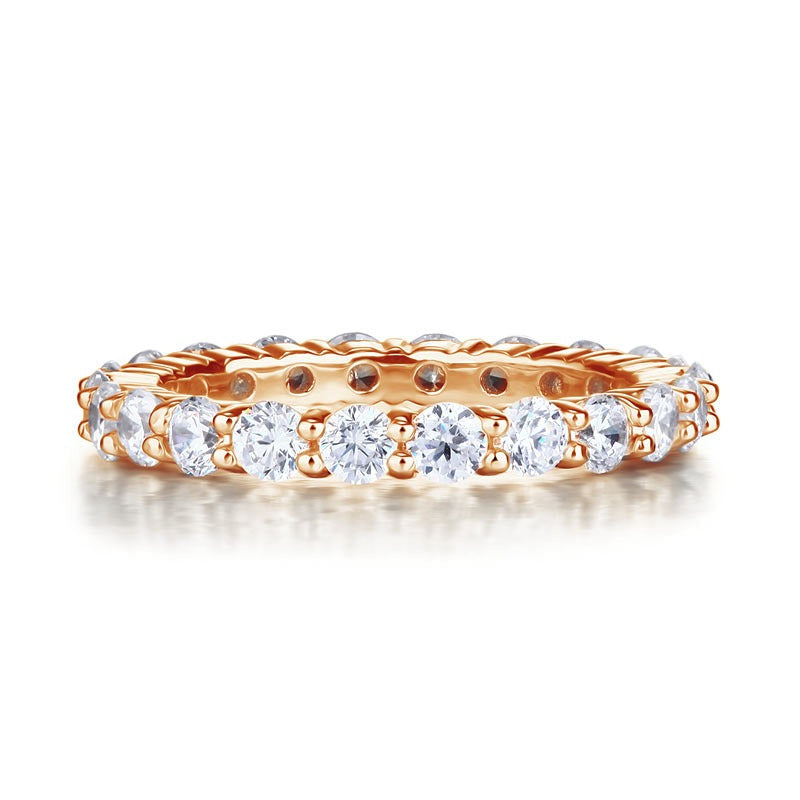 zelia rose gold eternity ring by revert holiday jewellery jewelry present birthday gift everyday casual wear
