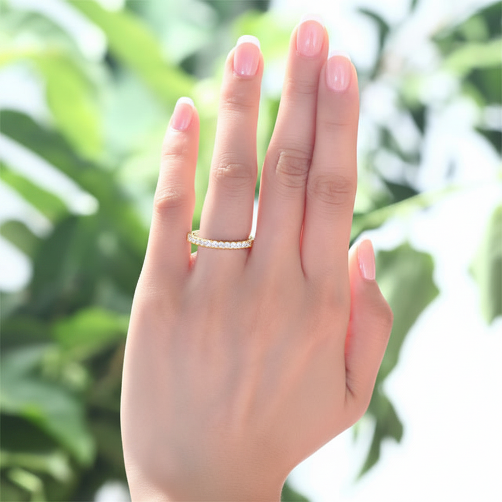 oris gold eternity band ring by revert holiday jewellery jewelry present birthday gift everyday casual wear