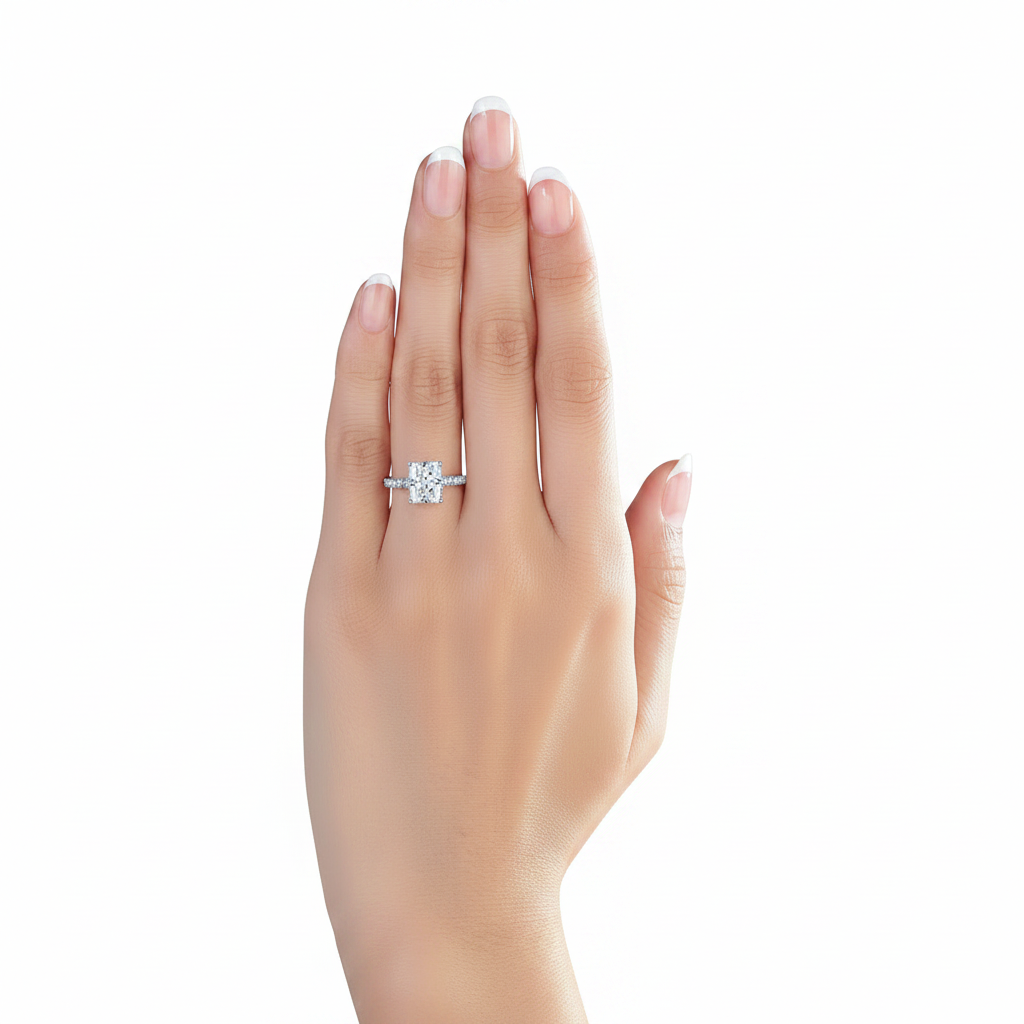 celes silver princess cut ring by revert holiday jewellery jewelry present birthday gift everyday casual wear